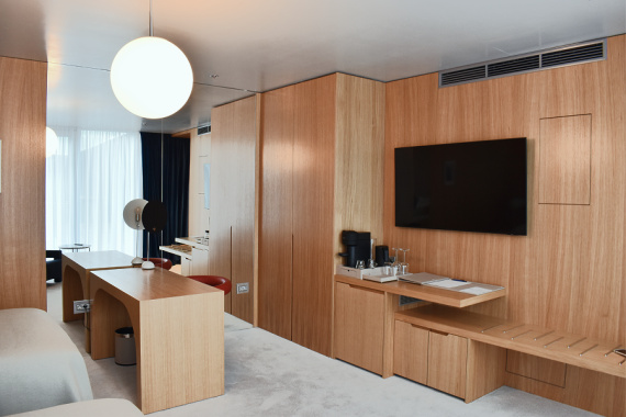 13. MET Boutique Hotel, hotelska soba, furnirane obloge, izvor: D2D INTERIJERI